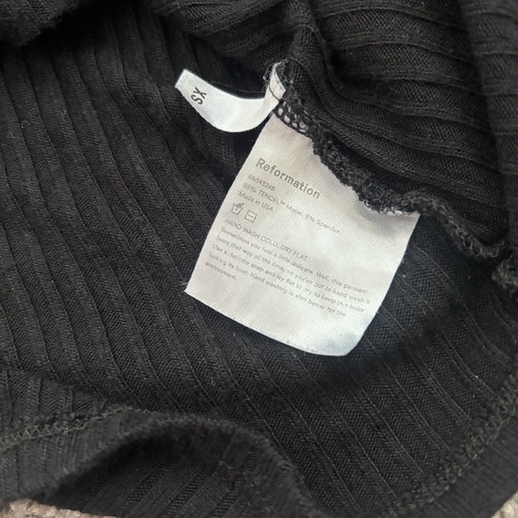 Reformation Luce Ribbed Button Front Top Size XS - Picture 12 of 12
